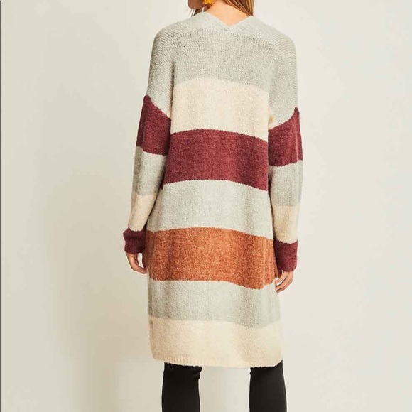 🆕 JOY // Striped Colorful Cardigan - Picture 4 of 5